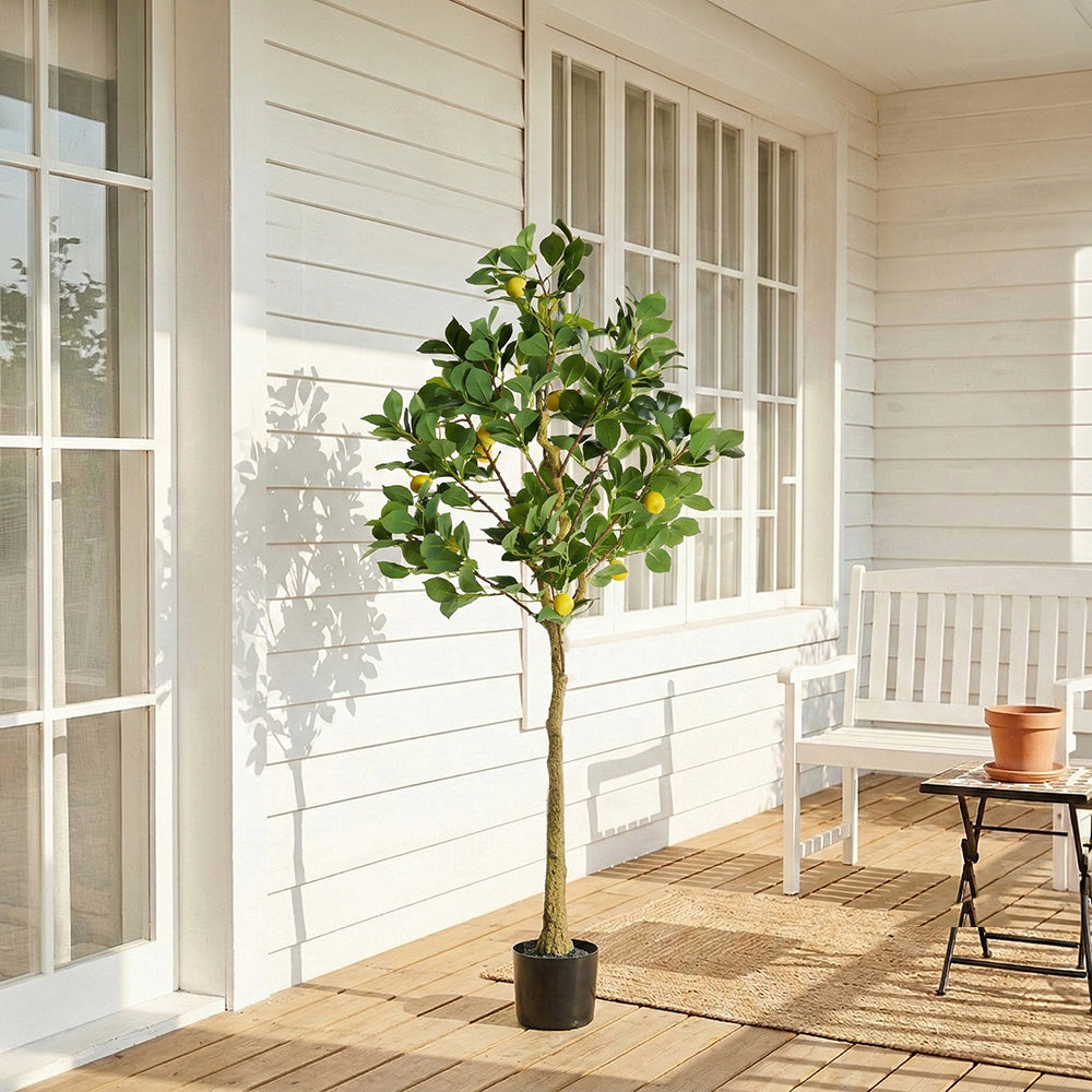 158cm Height Artificial Lemon Tree Indoor Faux Fruit Plant Realistic Home Decor